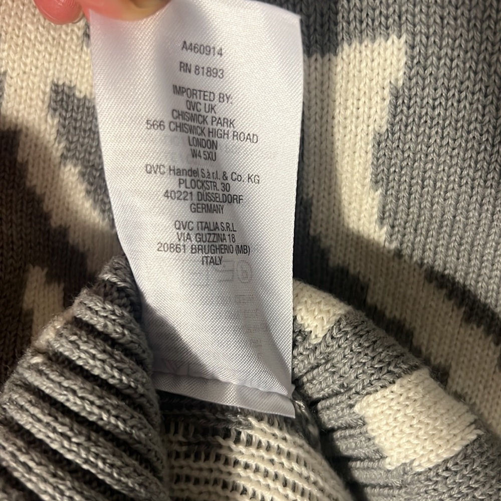 Jason Wu Zebra Print Sweater Cotton Blend Size La… - image 5